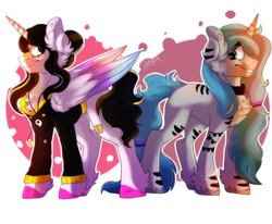 Size: 2000x1650 | Tagged: safe, artist:zaphyray, oc, oc only, alicorn, pony, unicorn, chest fluff, clothes, male, stallion