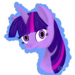 Size: 540x540 | Tagged: safe, artist:dinazul, twilight sparkle, pony, unicorn, g4, female, solo