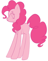 Size: 1075x1352 | Tagged: safe, artist:astralblues, pinkie pie, earth pony, pony, g4, female, limited palette, simple background, solo, transparent background