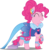 Size: 5309x5363 | Tagged: safe, artist:sugar-loop, pinkie pie, earth pony, pony, equestria girls, g4, my little pony equestria girls: legend of everfree, ^^, absurd resolution, bloomers, clothes, crystal gala, crystal gala dress, dress, equestria girls outfit, eyes closed, female, happy, raised hoof, simple background, smiling, solo, transparent background, vector