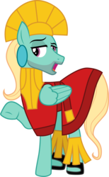 Size: 1001x1627 | Tagged: safe, artist:cloudy glow, zephyr breeze, pegasus, pony, g4, clothes, clothes swap, cosplay, costume, crossover, disney, kuzco, male, simple background, solo, stallion, the emperor's new groove, transparent background, vector