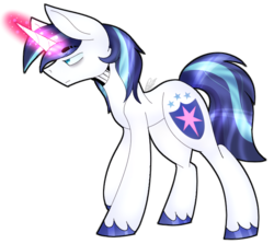 Size: 673x600 | Tagged: safe, artist:chipthedoritoqueen, shining armor, pony, unicorn, g4, frown, magic, male, simple background, solo, transparent background