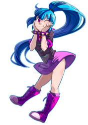 Size: 1280x1810 | Tagged: safe, artist:riza23, sonata dusk, equestria girls, g4, cheek squish, clothes, converse, cute, female, human coloration, one eye closed, shoes, simple background, solo, sonatabetes, squishy cheeks, transparent background, watermark, wink