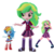 Size: 1500x1500 | Tagged: safe, artist:shyandmighty, lemon zest, rainbow dash, equestria girls, g4, boots, clothes, crystal prep academy uniform, customized toy, doll, dress, equestria girls minis, fall formal outfits, headphones, high heel boots, irl, missing accessory, mockup, photo, school uniform, shoes, skirt, socks, toy