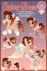Size: 3600x5400 | Tagged: safe, artist:lostinthetrees, oc, oc only, oc:euphony breeze, crystal pony, pegasus, pony, absurd resolution, clothes, crystallized, dress, female, filly, freckles, gala dress, mare, prone, reference sheet, socks, solo, striped socks, wet mane, younger