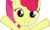 Size: 14329x8718 | Tagged: safe, artist:cyanlightning, apple bloom, earth pony, pony, g4, my little pony: friendship is magic, somepony to watch over me, .svg available, absurd resolution, adorabloom, close-up, cute, female, happy, simple background, smiling, solo, transparent background, vector