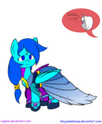 Size: 1024x1239 | Tagged: safe, artist:yogfan, oc, oc only, pegasus, pony, unicorn, clothes, dress, female, fi, gala dress, ghirahim, hyrule warriors, mare, ponified, the legend of zelda