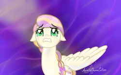 Size: 4800x3000 | Tagged: safe, artist:raspberrystudios, oc, oc only, pegasus, pony, commission, crying, emotional, floppy ears, heartbreak, high res, looking at the sky, looking up, missing wing, multicolored hair, shading, sky, solo, upset, wish, wish to fly