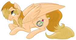 Size: 1568x835 | Tagged: safe, artist:cranberry--zombie, oc, oc only, oc:darkhorse, pegasus, pony, female, mare, prone, simple background, solo, transparent background