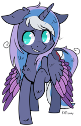 Size: 673x1048 | Tagged: safe, artist:kyaokay, oc, oc only, oc:moonlight, alicorn, pony, alicorn oc, floppy ears, simple background, solo, transparent background