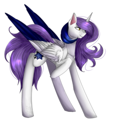 Size: 2046x2202 | Tagged: safe, artist:midfire, oc, oc only, alicorn, pony, alicorn oc, female, high res, mare, raised hoof, simple background, solo, transparent background
