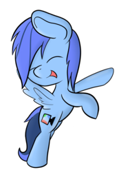 Size: 2368x3425 | Tagged: safe, artist:mintysketch, oc, oc only, oc:rainy visualz, pegasus, pony, happy, high res, open mouth, simple background, solo, standing, transparent background