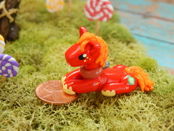 Size: 4608x3456 | Tagged: safe, artist:vivalahill, big macintosh, earth pony, pony, g4, craft, high res, irl, male, penny, photo, sculpture, solo, stallion, tiny, traditional art