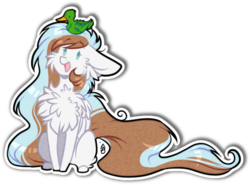 Size: 602x445 | Tagged: safe, artist:tay-niko-yanuciq, oc, oc only, oc:waffles, duck, pegasus, pony, chest fluff, cute, long mane, simple background, solo, transparent background
