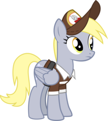 Size: 2365x2649 | Tagged: safe, artist:cloudyskie, derpy hooves, pegasus, pony, g4, to where and back again, .ai available, female, high res, mailmare, mare, simple background, solo, transparent background, vector