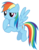 Size: 2506x3253 | Tagged: safe, artist:cloudyskie, rainbow dash, pony, g4, may the best pet win, my little pony: friendship is magic, .ai available, female, flying, high res, simple background, solo, thinking, transparent background, vector