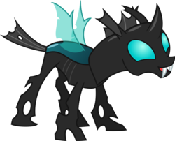 Size: 3455x2796 | Tagged: safe, artist:cloudyskie, thorax, changeling, g4, the times they are a changeling, .ai available, fangs, high res, male, simple background, solo, transparent background, vector