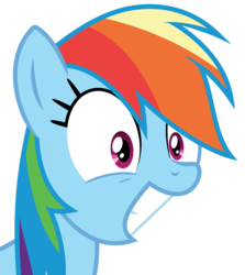 Size: 6899x7722 | Tagged: safe, artist:cloudyskie, rainbow dash, pony, g4, .ai available, absurd resolution, excited, female, simple background, smiling, solo, transparent background, vector