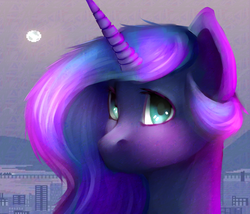 Size: 3500x3000 | Tagged: safe, artist:doukz, princess luna, pony, g4, bust, female, high res, portrait, solo