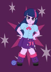 Size: 1500x2100 | Tagged: safe, artist:zeal-eel, twilight sparkle, equestria girls, g4, female, solo