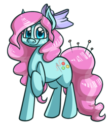 Size: 700x800 | Tagged: safe, artist:alittleofsomething, oc, oc only, oc:sew sew, earth pony, pony, female, mare, raised hoof, simple background, solo, transparent background