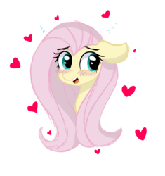 Size: 962x1023 | Tagged: safe, artist:coffeetwirl, fluttershy, pony, g4, female, heart, simple background, solo, transparent background