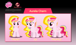 Size: 1142x675 | Tagged: safe, artist:the-sonic-x, oc, oc only, oc:aurelia charm, alicorn, pony, alicorn oc, double rainboom puppet, female, filly, flash asset, flash puppet, multicolored hair, multicolored mane, puppet