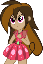 Size: 600x889 | Tagged: dead source, safe, artist:wubcakeva, oc, oc only, oc:cupcake slash, equestria girls, g4, clothes, dress, equestria girls-ified, fall formal, simple background, smiling, solo, transparent background