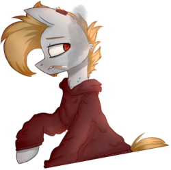 Size: 1821x1805 | Tagged: safe, artist:astralblues, oc, oc only, earth pony, pony, cigarette, clothes, hoodie, male, simple background, solo, stallion, transparent background