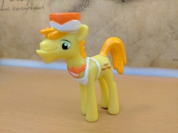 Size: 4048x3036 | Tagged: safe, photographer:captaincakewalk, carrot cake, earth pony, pony, g4, blind bag, high res, male, solo, stallion, toy