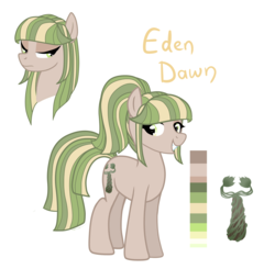 Size: 2604x2548 | Tagged: safe, artist:elskafox, oc, oc only, oc:eden dawn, pony, high res, reference sheet, solo