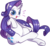 Size: 1118x1029 | Tagged: safe, artist:haden-2375, rarity, pony, unicorn, g4, blushing, cute, eyeshadow, female, looking at you, makeup, open mouth, raribetes, simple background, solo, transparent background, underhoof