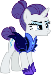 Size: 1571x2305 | Tagged: safe, artist:cloudyskie, rarity, pony, g4, the cutie re-mark, .ai available, alternate timeline, female, night maid rarity, nightmare takeover timeline, simple background, solo, transparent background, vector