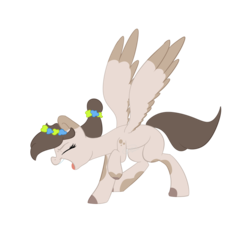 Size: 1024x1024 | Tagged: safe, artist:chibadeer, oc, oc only, pegasus, pony, female, mare, simple background, solo, transparent background