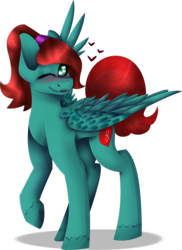 Size: 1024x1410 | Tagged: safe, artist:fizzy2014, oc, oc only, oc:helping heart, pegasus, pony, female, mare, simple background, solo, transparent background