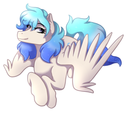 Size: 2009x1800 | Tagged: safe, artist:monnarcha, oc, oc only, oc:clarity, pegasus, pony, art trade, female, mare, simple background, smiling, solo, transparent background