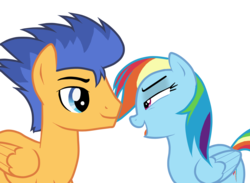 Size: 1366x1000 | Tagged: safe, artist:anxiouslilnerd, flash sentry, rainbow dash, pegasus, pony, g4, flashdash, male, paint tool sai, rainbow sentry, shipping, simple background, straight, transparent background, vector, vector trace