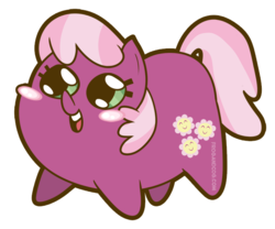 Size: 700x581 | Tagged: safe, artist:coggler, artist:frog&cog, artist:gopherfrog, cheerilee, earth pony, pony, g4, blushing, chubbie, female, open mouth, simple background, solo, transparent background