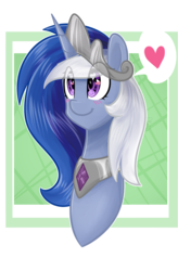 Size: 1303x1987 | Tagged: safe, artist:alexa1alexa, oc, oc only, pony, abstract background, bust, crown, female, heart, heart eyes, jewelry, mare, portrait, regalia, simple background, solo, transparent background, wingding eyes