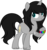 Size: 800x859 | Tagged: safe, artist:t-aroutachiikun, oc, oc only, oc:aquamarine black, pony, unicorn, female, mare, simple background, solo, transparent background