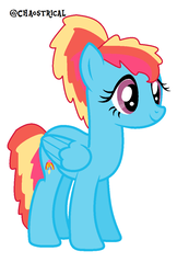 Size: 736x1136 | Tagged: safe, derpibooru exclusive, pegasus, pony, base used, generation leap, rainbow hearts, simple background, solo, white background