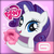 Size: 1024x1024 | Tagged: safe, gameloft, rarity, pony, unicorn, g4, my little pony: magic princess, official, app icon, female, flower, gameloft logo, holding, mare, my little pony logo, rose, solo