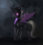 Size: 739x764 | Tagged: safe, artist:vell221, oc, oc only, oc:memorynumber, changeling, changeling oc, purple changeling, solo