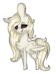 Size: 808x1065 | Tagged: safe, artist:symphstudio, oc, oc only, pegasus, pony, black sclera, chest fluff, female, mare, simple background, solo, transparent background