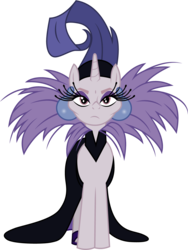 Size: 1001x1334 | Tagged: safe, artist:cloudy glow, zesty gourmand, earth pony, pony, g4, clothes, clothes swap, cosplay, costume, crossover, disney, female, looking at you, mare, simple background, solo, the emperor's new groove, transparent background, unamused, vector, yzma