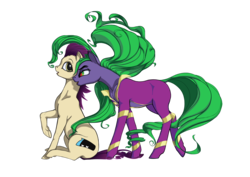 Size: 2483x1756 | Tagged: safe, artist:lunebat, high heel, mane-iac, g4, simple background, transparent background