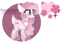 Size: 1024x731 | Tagged: safe, artist:kazziepones, oc, oc only, oc:floral heart, deer pony, original species, cloven hooves, female, reference sheet, simple background, solo, transparent background