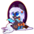 Size: 3189x3184 | Tagged: safe, artist:sorasku, oc, oc only, bat pony, pony, bat pony oc, colored pupils, female, high res, jack-o-lantern, mare, pumpkin, pumpkin bucket, simple background, solo, transparent background