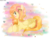 Size: 4581x3571 | Tagged: safe, artist:asika-aida, oc, oc only, oc:sugar dream, pegasus, pony, absurd resolution, blushing, commission, crossed hooves, female, hair over one eye, heart, mare, multicolored hair, prone, smiling, solo