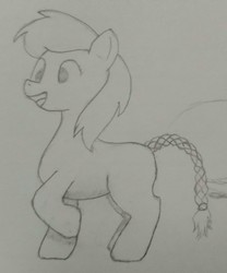 Size: 1067x1280 | Tagged: safe, artist:downhillcarver, artist:downhillcarver-art, oc, oc only, pony, female, filly, solo, traditional art